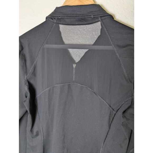 Victoria Secret Sport Black Zip Mesh Back Panel Jacket Women M Sporty Athleisure - Picture 5 of 11